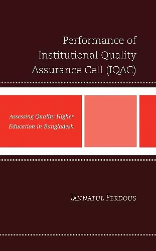 Performance of Institutional Quality Assurance Cell (IQAC) cover