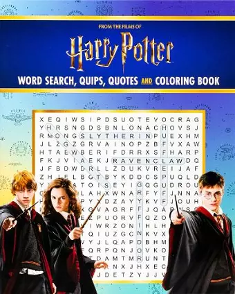 Harry Potter Word Search, Quips, Quotes, and Coloring Book cover