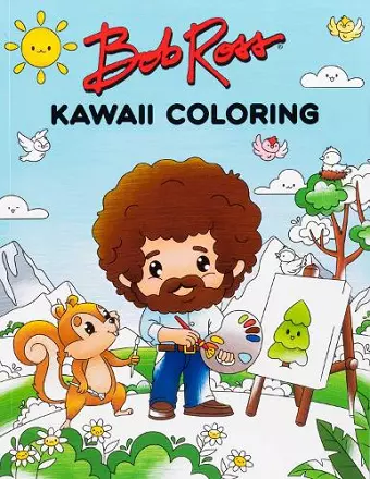 Bob Ross Kawaii Coloring cover