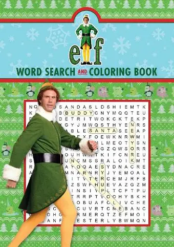 Elf Word Search and Coloring Book cover