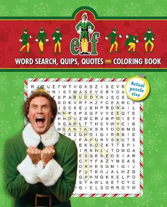 Elf Word Search, Quips, Quotes and Coloring Book cover