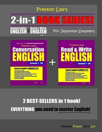 Preston Lee's 2-in-1 Book Series! Conversation English & Read & Write English Lesson 1 - 20 For Japanese Speakers cover