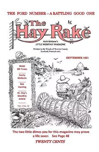 Hay Rake V1 N12 Sept 1921 cover