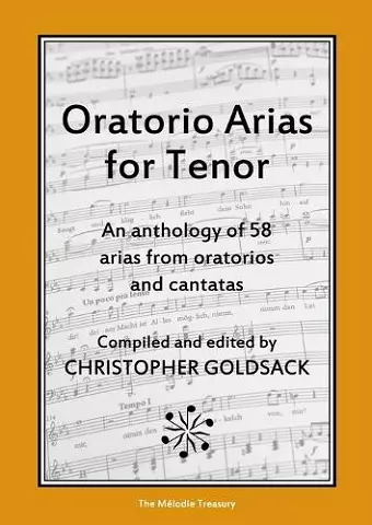 Oratorio Arias for Tenor cover