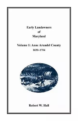 Early Landowners of Maryland cover