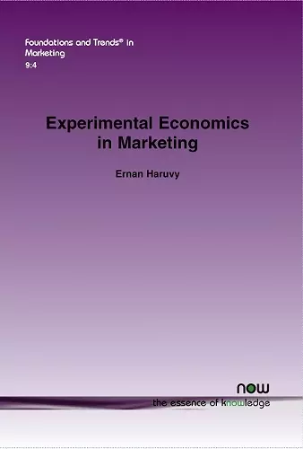 Experimental Economics in Marketing cover