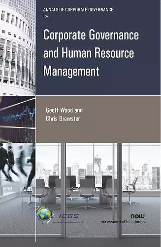 Corporate Governance and Human Resource Management cover