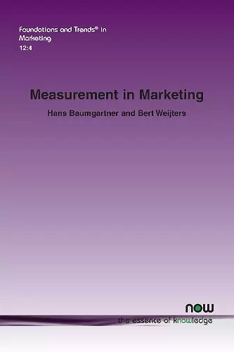 Measurement in Marketing cover