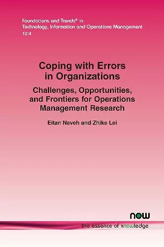 Coping with Errors in Organizations cover