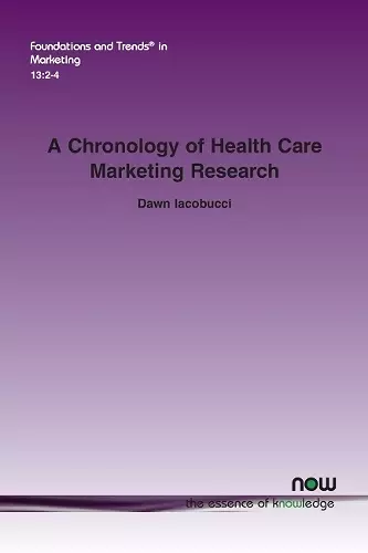 A Chronology of Health Care Marketing Research cover