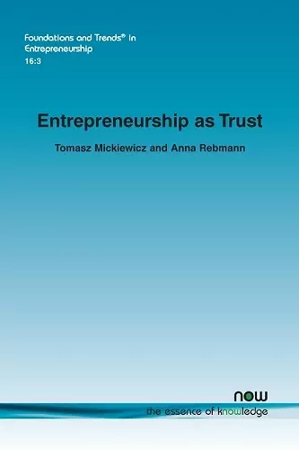 Entrepreneurship as Trust cover