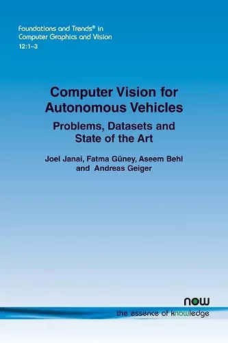 Computer Vision for Autonomous Vehicles cover