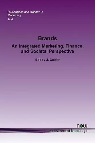 Brands: An Integrated Marketing, Finance, and Societal Perspective cover