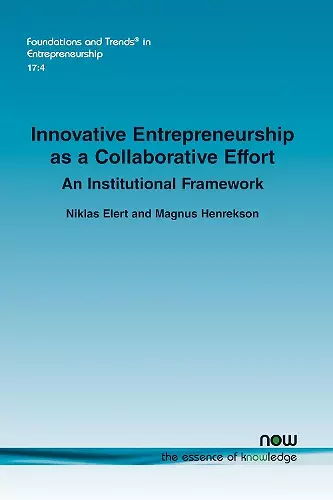 Innovative Entrepreneurship as a Collaborative Effort cover