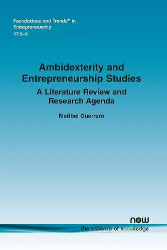 Ambidexterity and Entrepreneurship Studies cover