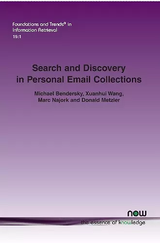 Search and Discovery in Personal Email Collections cover