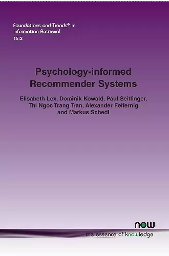 Psychology-informed Recommender Systems cover