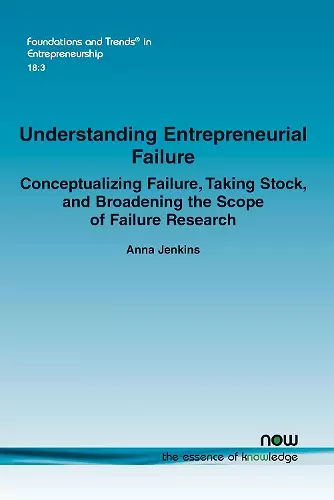 Understanding Entrepreneurial Failure cover