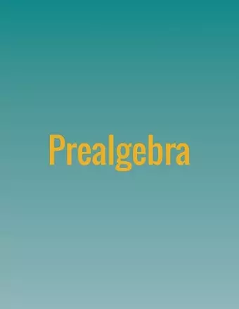 Prealgebra cover