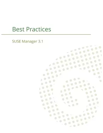 SUSE Manager 3.1 cover