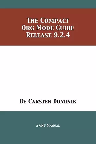 The Compact Org Mode Guide cover