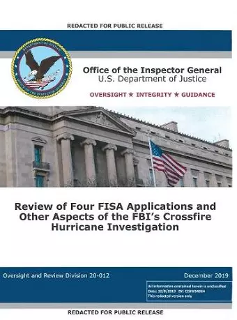 Office of the Inspector General Report cover