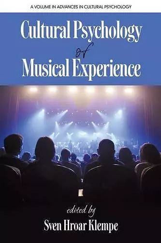 Cultural Psychology of Musical Experience cover