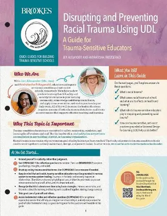 Disrupting and Preventing Racial Trauma Using UDL cover