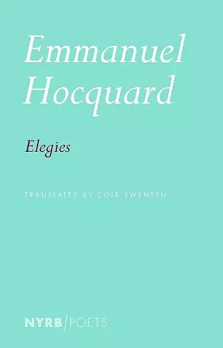 Elegies cover