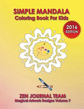 Simple Mandala Coloring Book For Kids cover