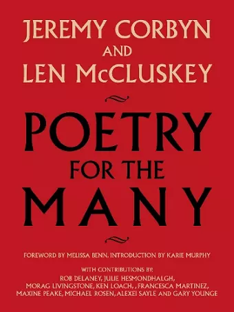 Poetry for the Many cover