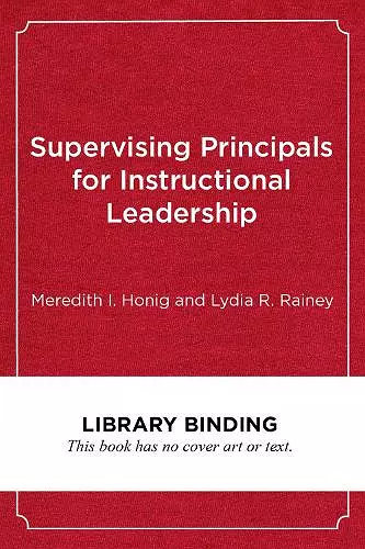 Supervising Principals for Instructional Leadership cover