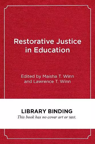 Restorative Justice in Education cover