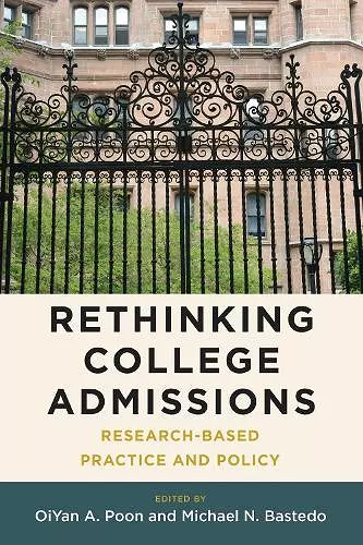 Rethinking College Admissions cover