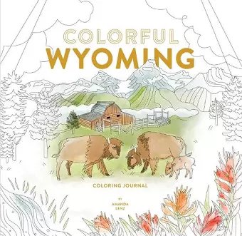 Colorful Wyoming Coloring Journal cover