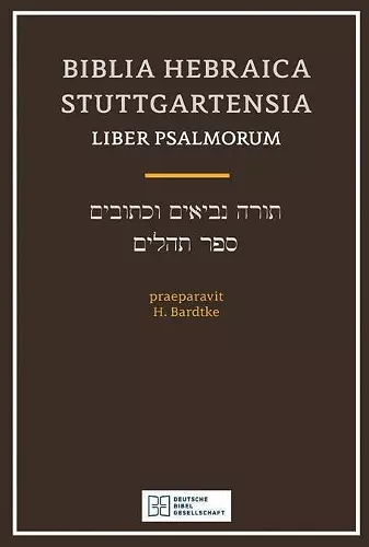 Biblia Hebraica Stuttgartensia Liber Psalmorum cover