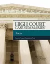 High Court Cases Summaries, Torts Keyed to Prosser cover