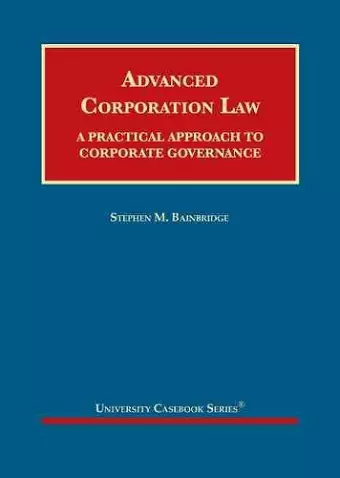 Advanced Corporation Law cover