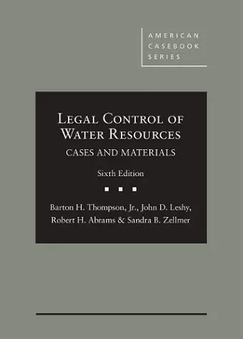 Legal Control of Water Resources cover