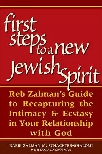 First Steps to a New Jewish Spirit cover