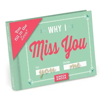 Knock Knock Why I Miss You Book Fill in the Love Fill-in-the-Blank Book & Gift Journal cover