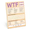 Knock Knock WTF Nifty Note Pad (Pastel Version) cover