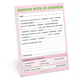 Knock Knock Random Note of Kindness Nifty Note cover