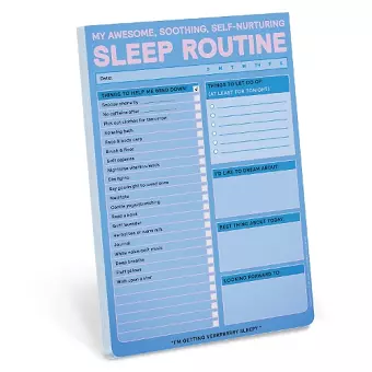 Knock Knock Sleep Routine Pad cover