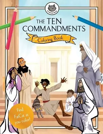 The Ten Commandments Coloring Book cover