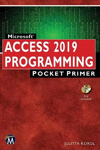 Microsoft Access 2019 Programming Pocket Primer cover