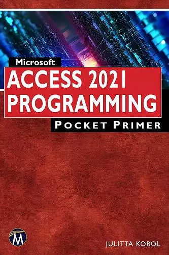 Microsoft Access 2021 Programming Pocket Primer cover