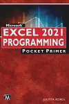 Microsoft Excel 2021 Programming Pocket Primer cover