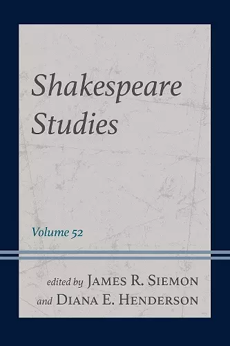 Shakespeare Studies cover