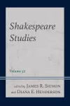 Shakespeare Studies cover